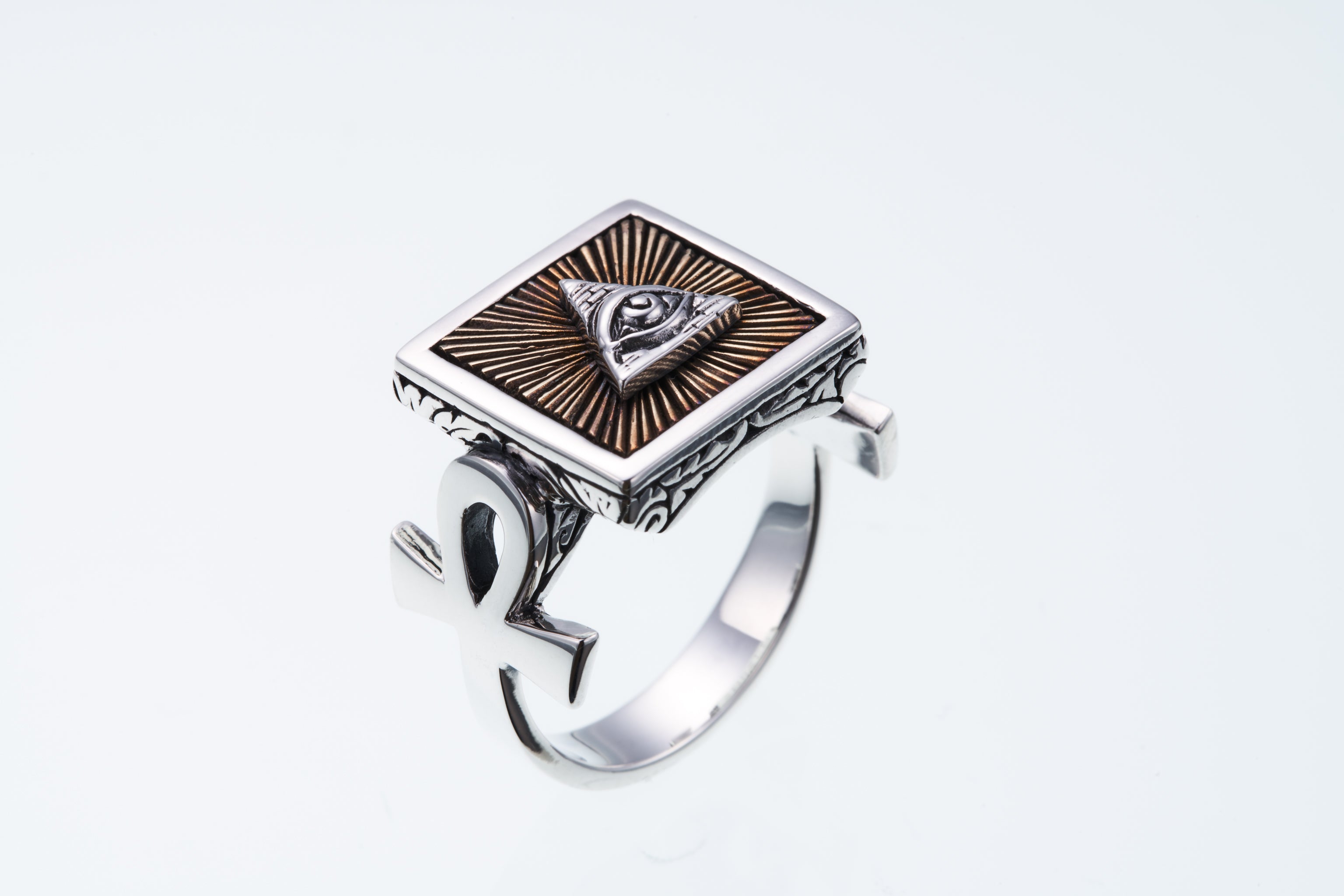 ZOCALO : Eye of Providence Ring with Ankh – ZOCALO JAPAN OFFICIAL 