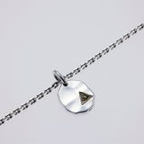 Hammered Texture Plate Pendant : Eye of Providence-ZOCALO.JAPAN