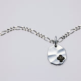 Hammered Texture Plate Pendant : Double Dorje-ZOCALO.JAPAN