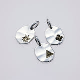 Hammered Texture Plate Pendant : Eye of Providence-ZOCALO.JAPAN