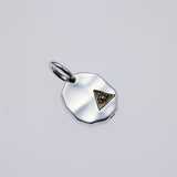 Hammered Texture Plate Pendant : Eye of Providence-ZOCALO.JAPAN