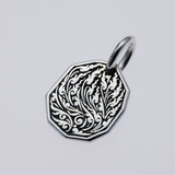 Hammered Texture Plate Pendant : Eye of Providence-ZOCALO.JAPAN