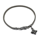Charm Lock Bracelet : Eagle : Herringbone-ZOCALO.JAPAN