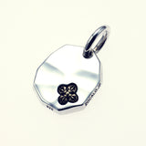 Hammered Texture Plate Pendant : Double Dorje-ZOCALO.JAPAN