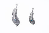 Phoenix Tail Feather Charm : (Blue Diamond)-ZOCALO.JAPAN