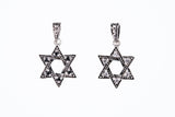 Jewish Star Charm : (White CZ)-ZOCALO.JAPAN