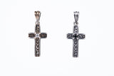 Trench Cross Charm : (Black CZ)-ZOCALO.JAPAN