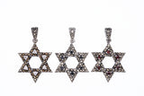 Jewish Star Pendant : L (Garnet)-ZOCALO.JAPAN