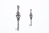 Antique Key : Type2 (Garnet & Sapphire)-ZOCALO.JAPAN