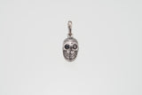 Jeweled Tibetan Smile Skull Charm : (Black CZ)-ZOCALO.JAPAN