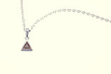 Eye of Providence Charm : (White CZ)-ZOCALO.JAPAN