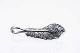 Phoenix Tail Feather Charm : (Blue Diamond)-ZOCALO.JAPAN