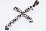 Marcasite Cross Pendant : S (Garnet)-ZOCALO.JAPAN
