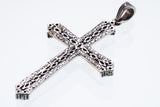 Marcasite Cross Pendant : S (White CZ)-ZOCALO.JAPAN