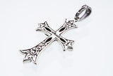 Cross on Cross Pendant : S (White CZ)-ZOCALO.JAPAN