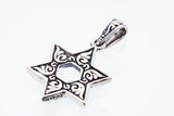 Jewish Star Pendant : S (Black CZ)-ZOCALO.JAPAN