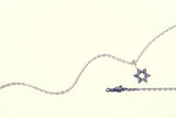 Jewish Star Charm : (Black CZ)-ZOCALO.JAPAN