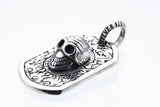 Tibetan Smile Skull Dog Tag-ZOCALO.JAPAN