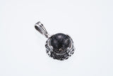 Islamic Round Pendant : L (Black Rutilated Quartz)-ZOCALO.JAPAN