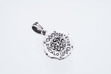 Islamic Round Pendant : L (Rainbow Moonstone)-ZOCALO.JAPAN