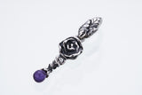 Jeweled Rose Pendant : (Amethyst)-ZOCALO.JAPAN