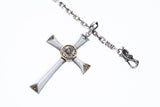 Eye of Providence Cross Pendant : White CZ-ZOCALO.JAPAN