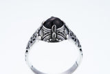 Islamic Round Ring : S (Black Star)-ZOCALO.JAPAN