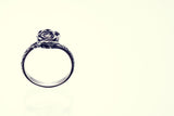 Elegant Rose Ring : S (White Diamond)-ZOCALO.JAPAN