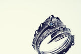 Phoenix Tail Feather Ring : Blue Diamond-ZOCALO.JAPAN