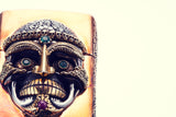 Tibetan Skull Zippo : BRONZE & SILVER-ZOCALO.JAPAN