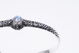 Islamic Round Bangle : S (Rainbow Moonstone)-ZOCALO.JAPAN