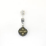 Double Dragon with Crown Double Dorje Stud-ZOCALO.JAPAN