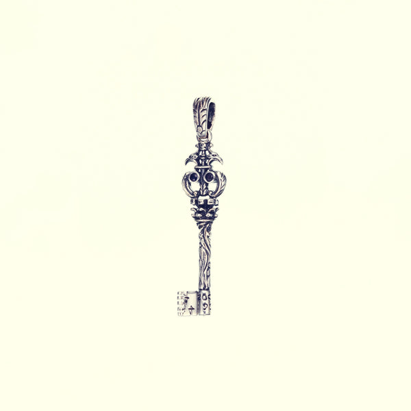 Antique Key : Type2 (S) (Garnet & Sapphire)-ZOCALO.JAPAN