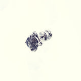 Dragon Claw Ear Stud : (Black Rutilated Quartz)-ZOCALO.JAPAN