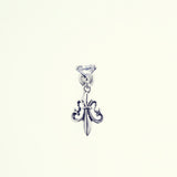 Hung Lily Stud : (White CZ)-ZOCALO.JAPAN