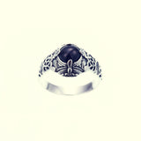 Islamic Round Ring : S (Black Star)-ZOCALO.JAPAN