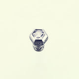 Jeweled Ivy Hexagon Stud : (White CZ)-ZOCALO.JAPAN