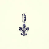 Lily Hook Stud : (Black CZ)-ZOCALO.JAPAN