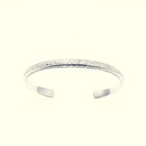 Narrow Ivy Bangle (S) (White Finish)-ZOCALO.JAPAN