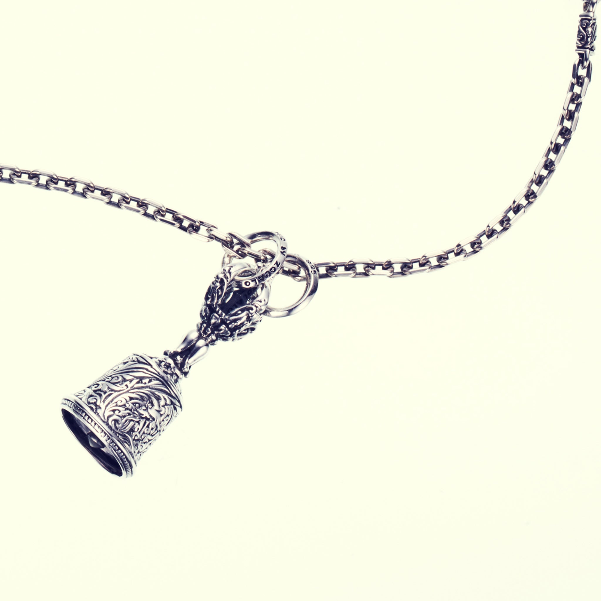 Tibetan Dragon Dorje Bell : Necklace Chain Set