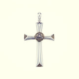 Eye of Providence Cross Pendant : White CZ-ZOCALO.JAPAN