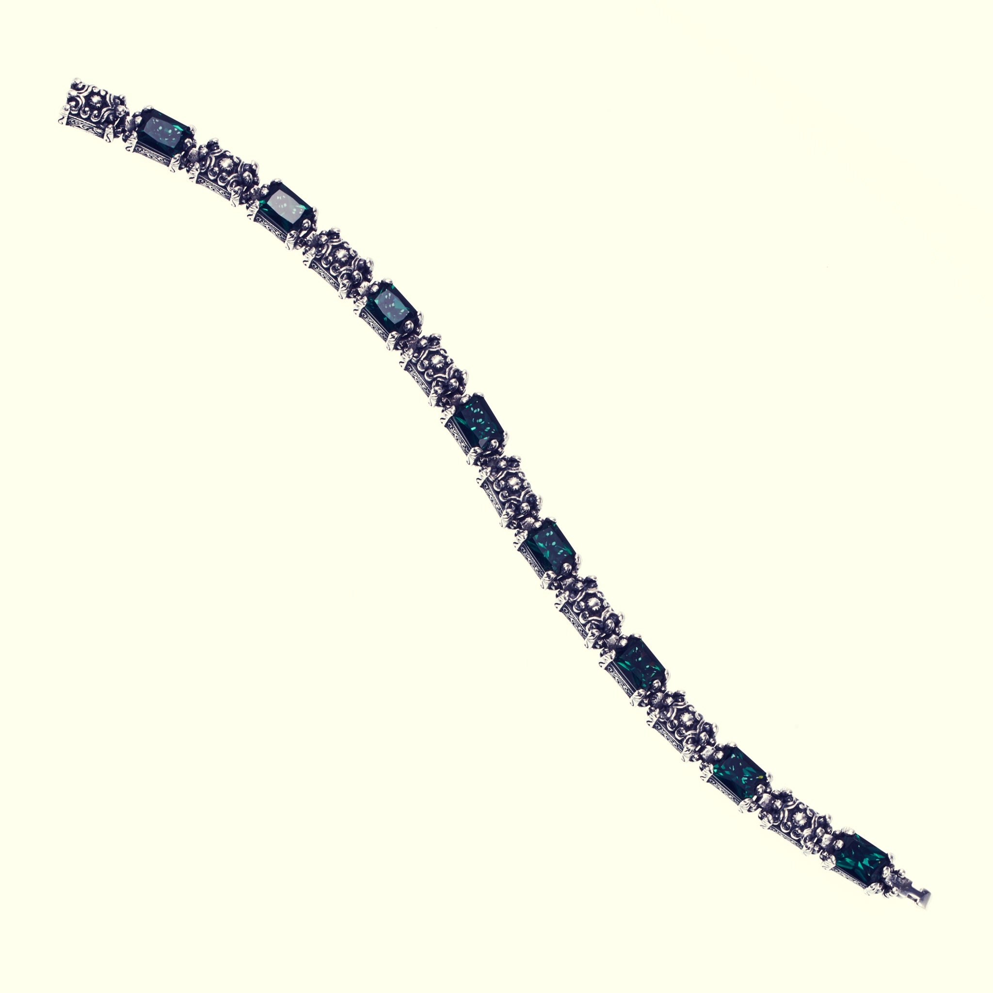 Islamic Bracelet : L (Green Quartz / 18.5cm)｜イスラミック 
