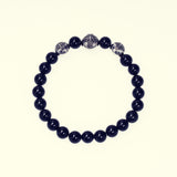 Stone Bracelet With Double Dorje Ball : (Onyx)-ZOCALO.JAPAN