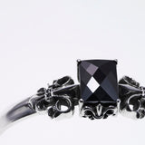 Fleur de lis Bangle : Black CZ-ZOCALO.JAPAN