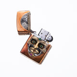 Tibetan Skull Zippo : BRONZE & SILVER-ZOCALO.JAPAN