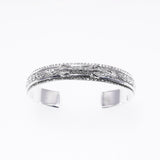 Wide Ivy Bangle (White Finish)-ZOCALO.JAPAN