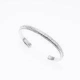 Narrow Ivy Bangle (S) (White Finish)-ZOCALO.JAPAN