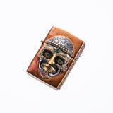 Tibetan Skull Zippo : BRONZE & SILVER-ZOCALO.JAPAN