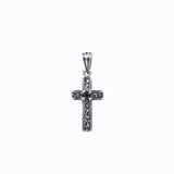 Trench Cross Charm : (Black CZ)-ZOCALO.JAPAN