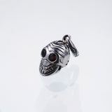 Jeweled Tibetan Smile Skull Charm : (Black CZ)-ZOCALO.JAPAN